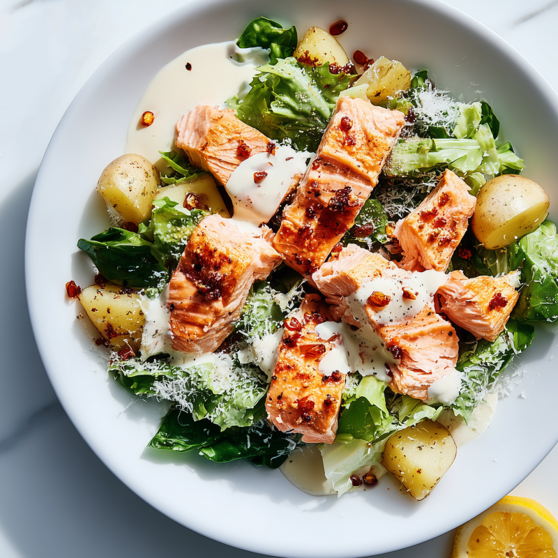 Laxsallad med potatis