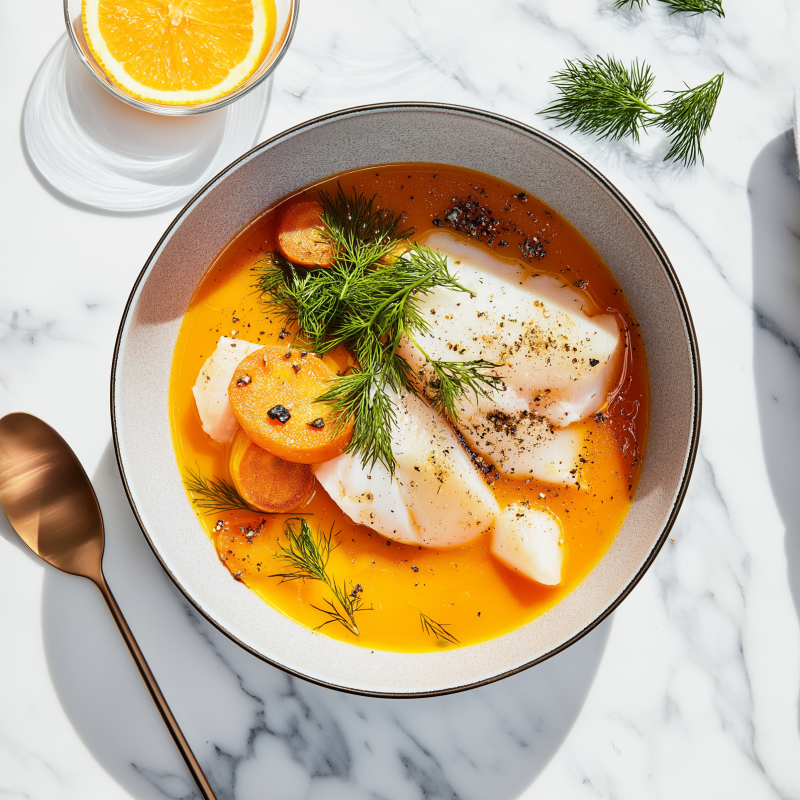 Fisksoppa med citronaioli