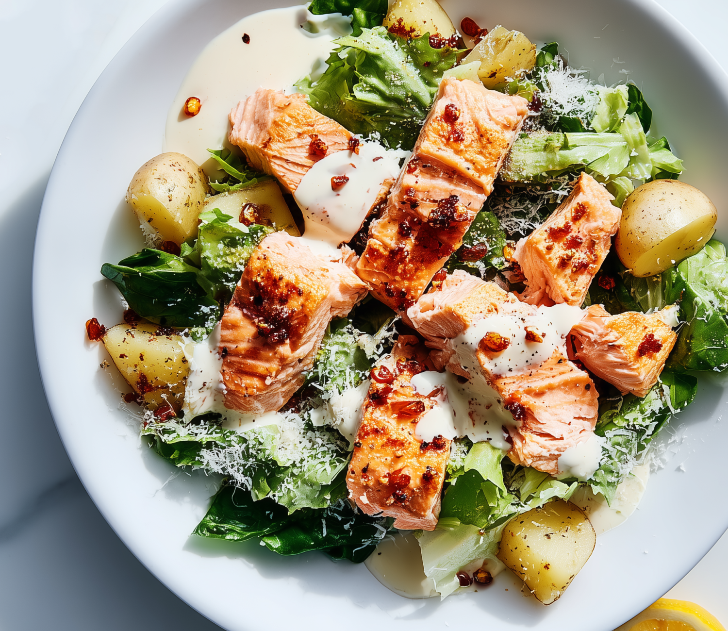 Laxsallad med potatis